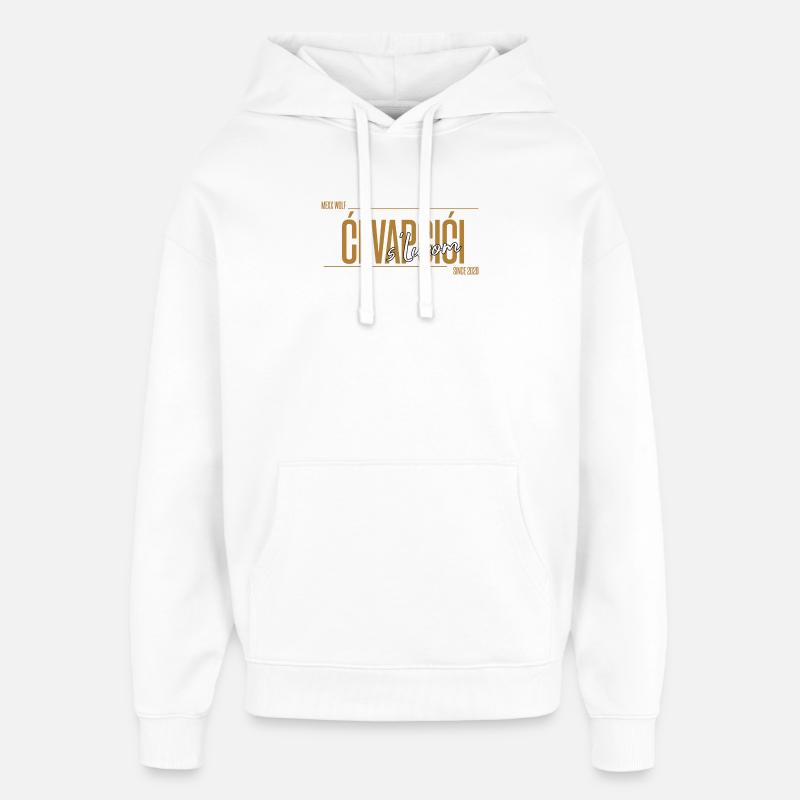 Cevapcici - Sweat à capuche unisexe Stanley/Stella Oversized - blanc