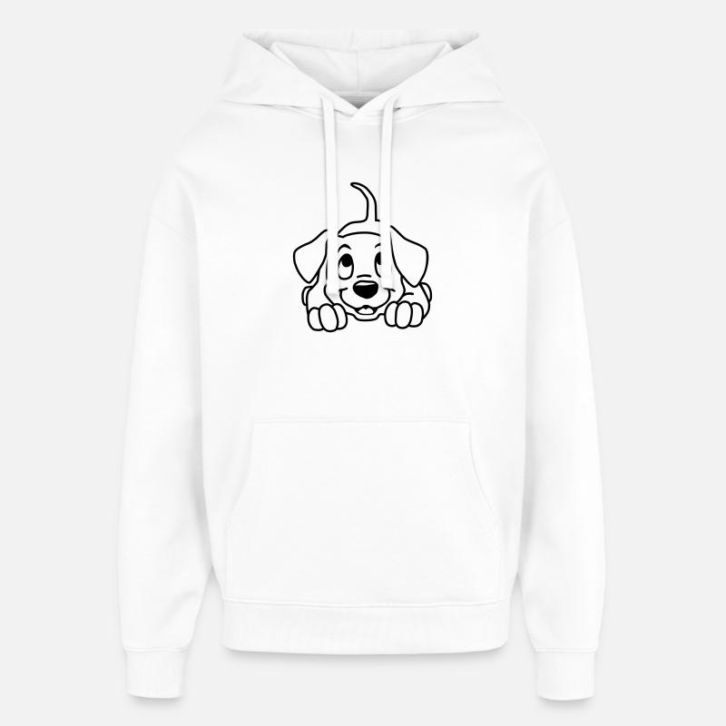 Chiot - Sweat à capuche unisexe Stanley/Stella Oversized - blanc
