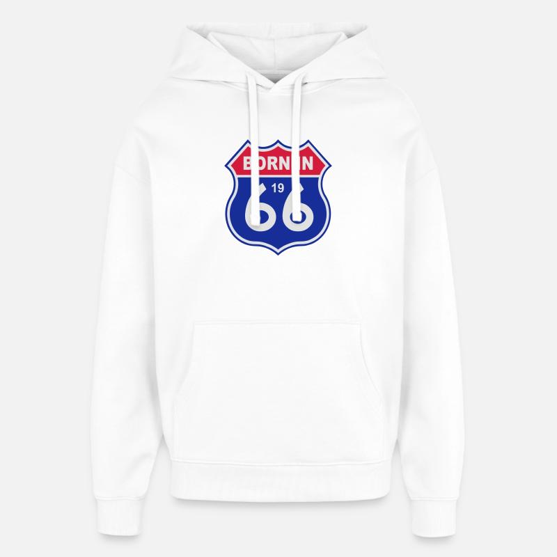 1966 - Sweat à capuche unisexe Stanley/Stella Oversized - blanc