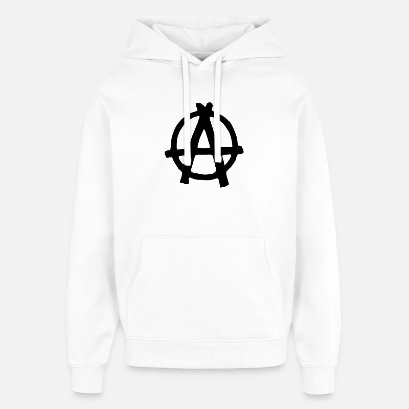 Anarchy - Oversized Unisex Hoodie by Stanley/Stella - white