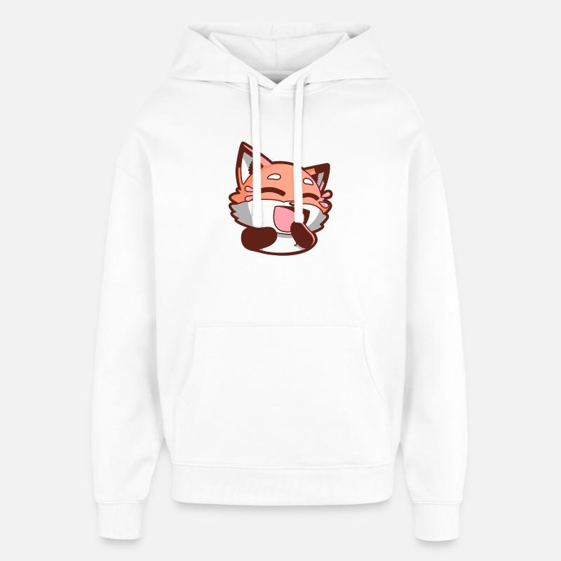 Fox Foxes - Oversized Unisex Hoodie by Stanley/Stella - white