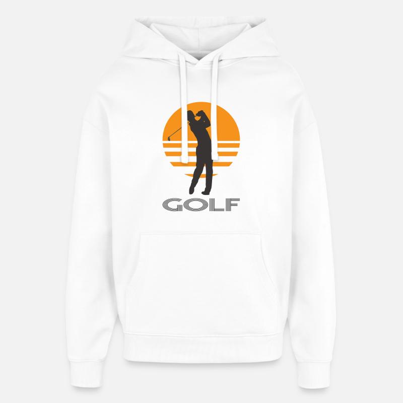Le golf - Sweat à capuche unisexe Stanley/Stella Oversized - blanc