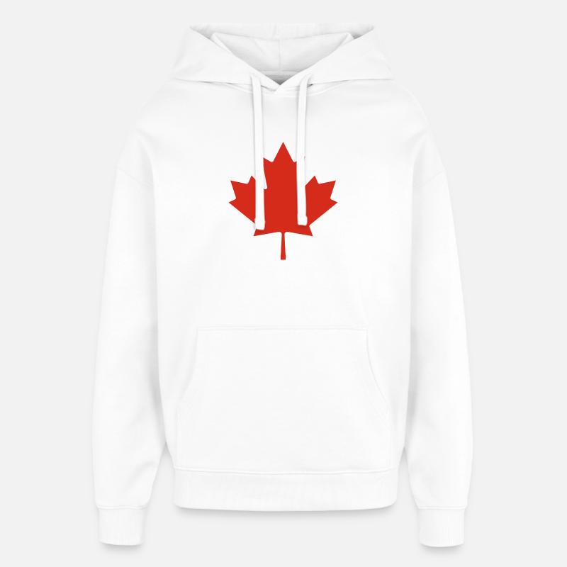 Montrez vos couleurs – Canada - Sweat à capuche unisexe Stanley/Stella Oversized - blanc