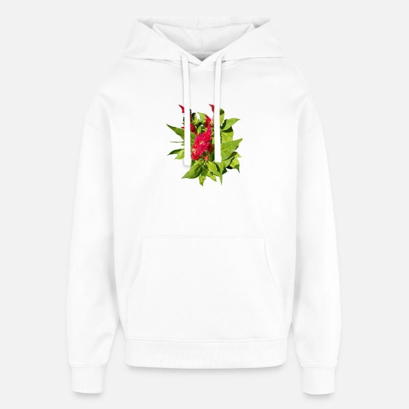 CÉLOSIA ROUGE - Sweat à capuche unisexe Stanley/Stella Oversized - blanc