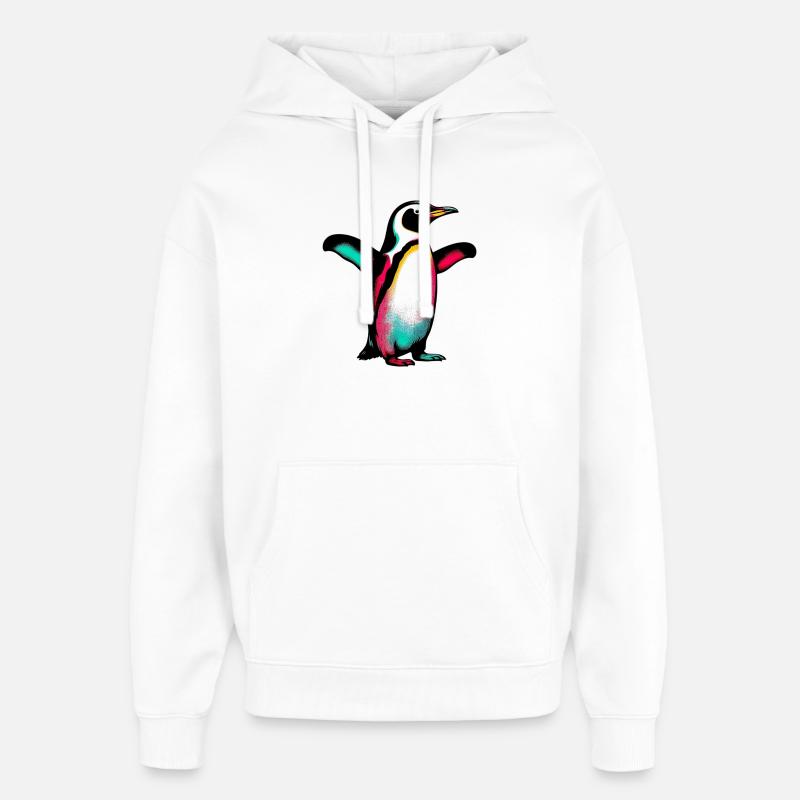 Pingouin - Sweat à capuche unisexe Stanley/Stella Oversized - blanc