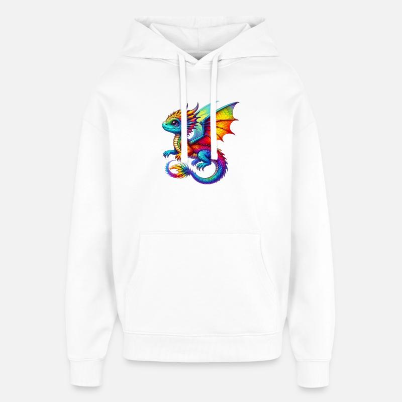 Dragon - Sweat à capuche unisexe Stanley/Stella Oversized - blanc