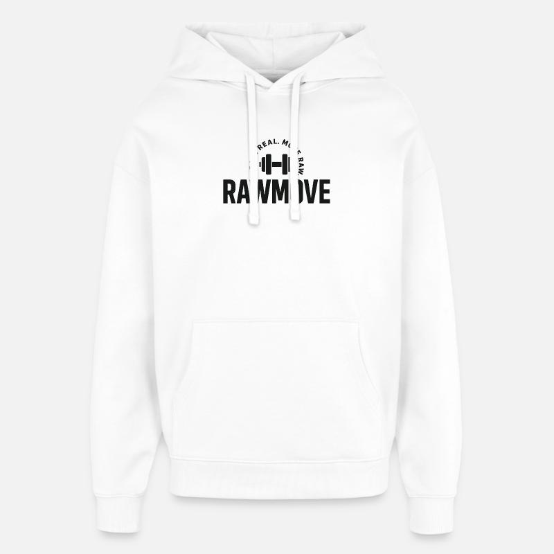 RAWMOVE - Sweat à capuche unisexe Stanley/Stella Oversized - blanc