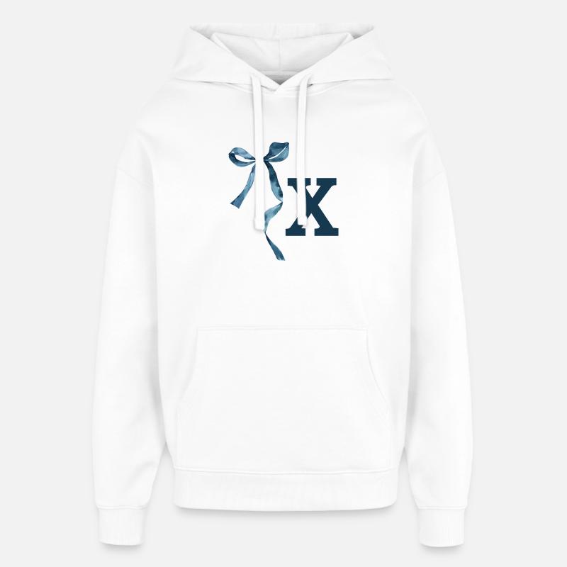Monogramme x idée cadeau  - Sweat à capuche unisexe Stanley/Stella Oversized - blanc