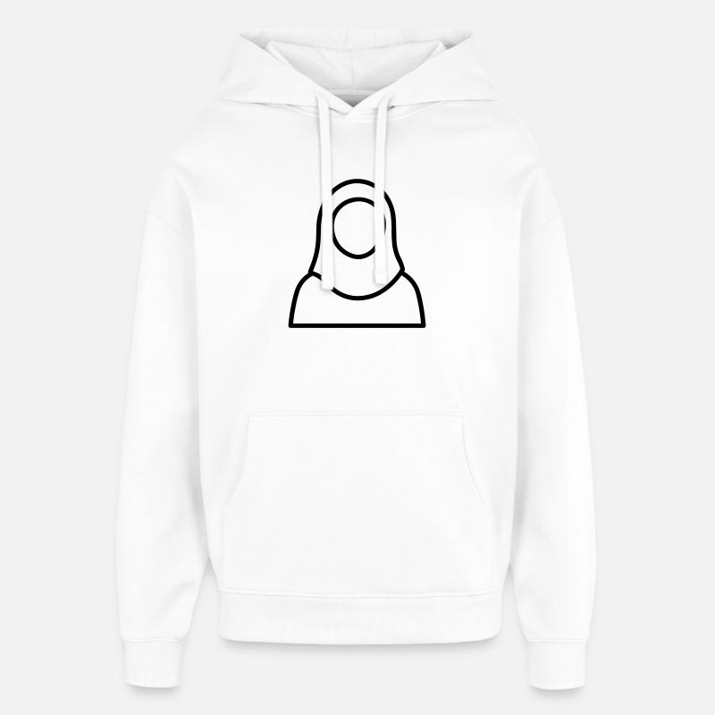 femme musulmane - Sweat à capuche unisexe Stanley/Stella Oversized - blanc