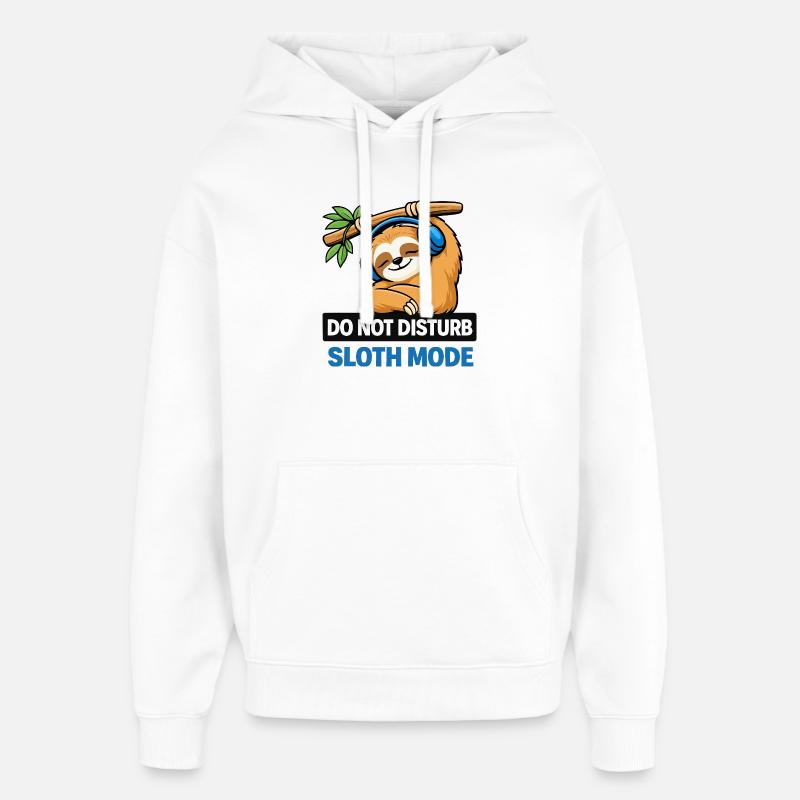 Mode paresseux : ne pas déranger - Sweat à capuche unisexe Stanley/Stella Oversized - blanc