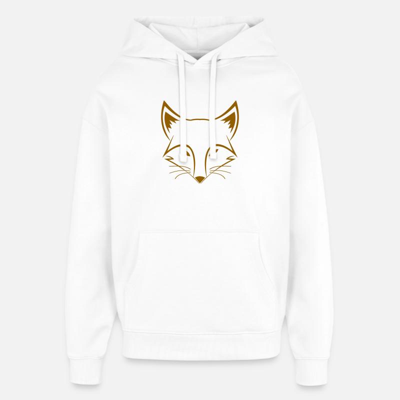 Renard - Sweat à capuche unisexe Stanley/Stella Oversized - blanc
