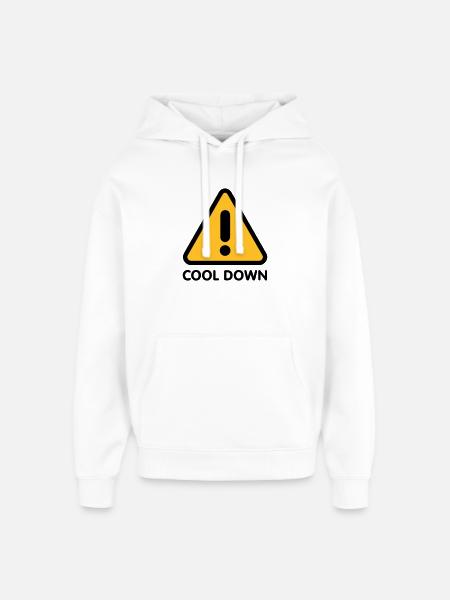 Cool down - Oversized Unisex Hoodie von Stanley/Stella - Weiß