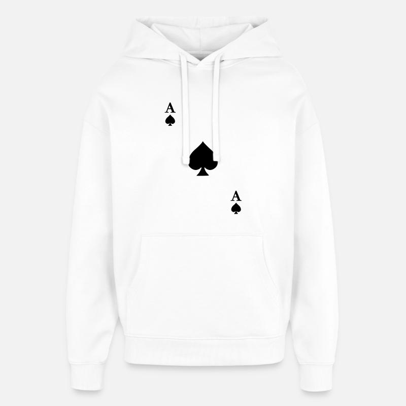 As de Pique - Sweat à capuche unisexe Stanley/Stella Oversized - blanc