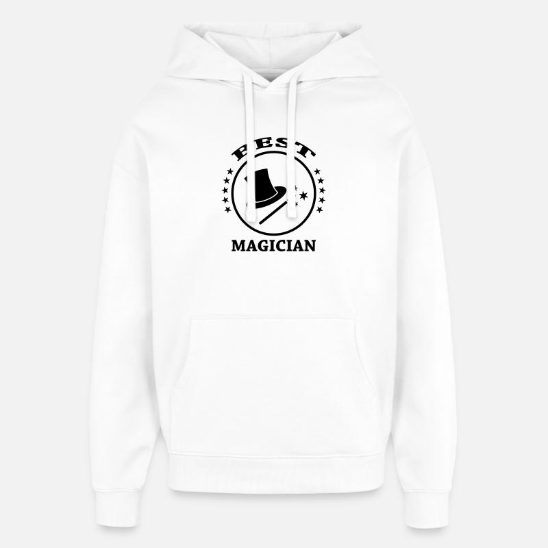 Best Magician - Sweat à capuche unisexe Stanley/Stella Oversized - blanc