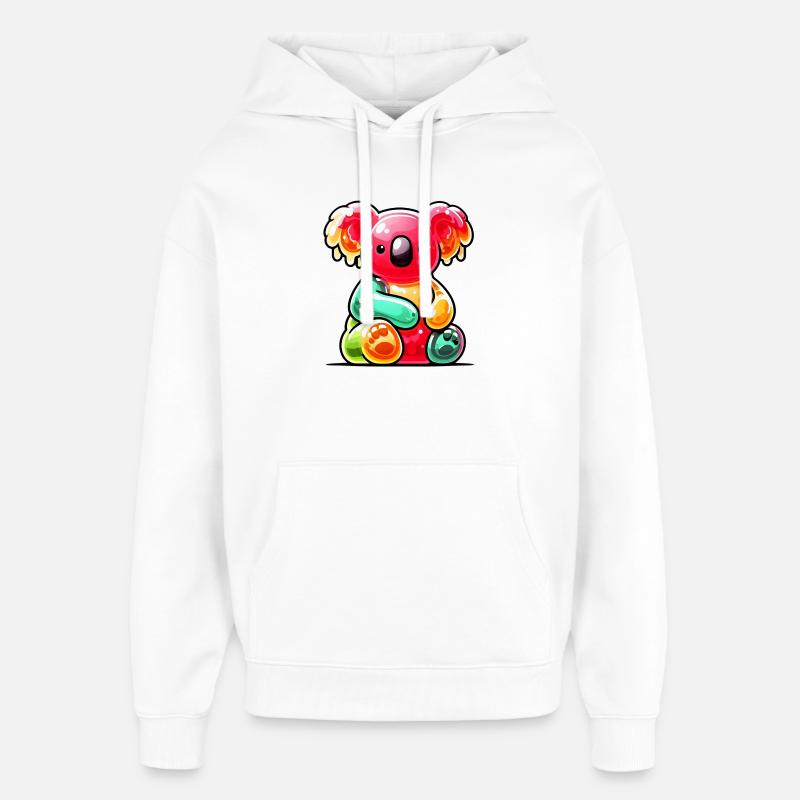 Koala - Sweat à capuche unisexe Stanley/Stella Oversized - blanc