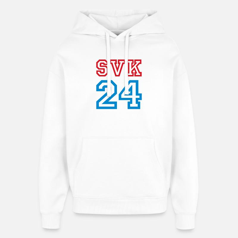 Slovaquie Slowakei - Sweat à capuche unisexe Stanley/Stella Oversized - blanc