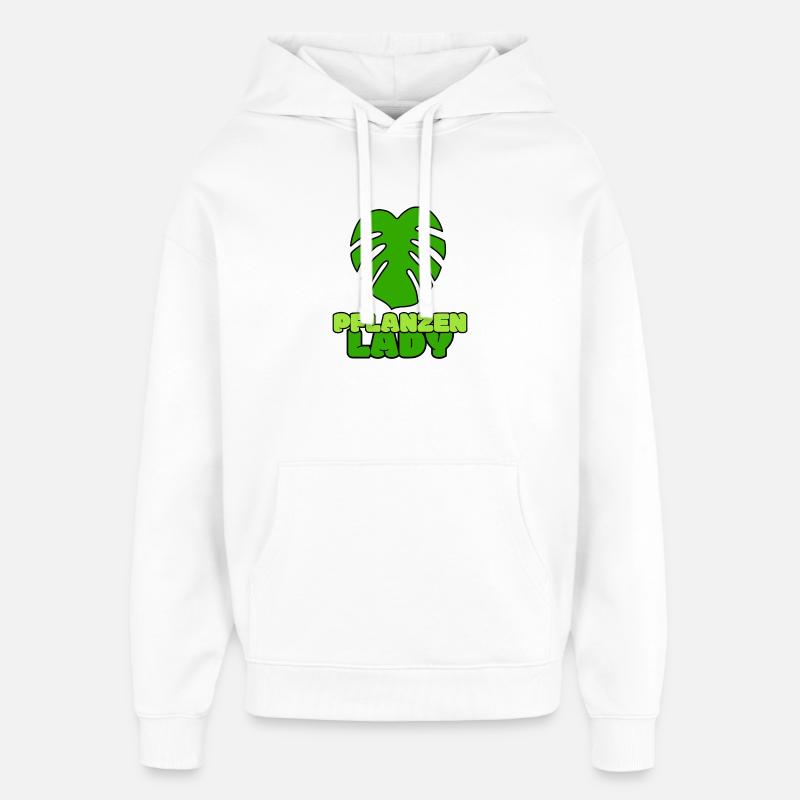 Plantes Dame - Sweat à capuche unisexe Stanley/Stella Oversized - blanc