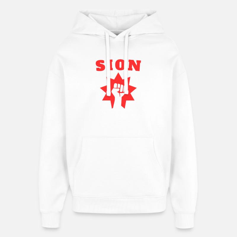 Sion - Sweat à capuche unisexe Stanley/Stella Oversized - blanc