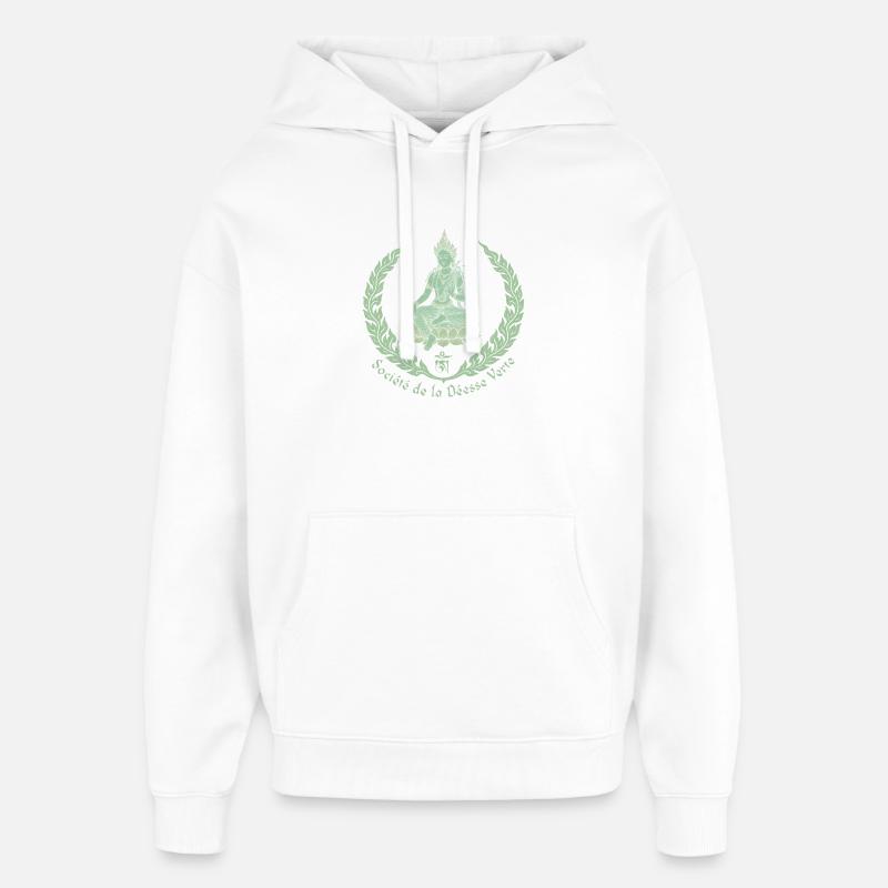 Tara Verte - Sweat à capuche unisexe Stanley/Stella Oversized - blanc