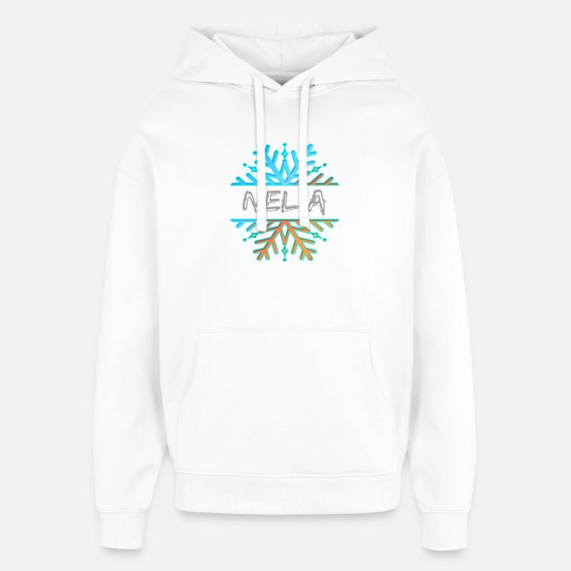 Nelia Nelia - Sweat à capuche unisexe Stanley/Stella Oversized - blanc