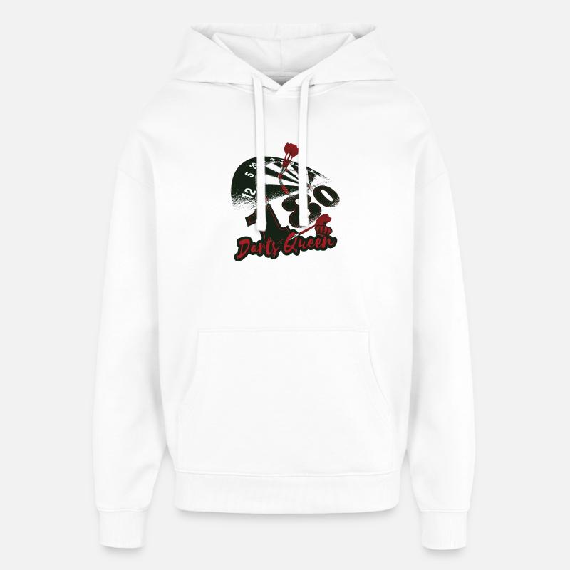 Reine des fléchettes - Sweat à capuche unisexe Stanley/Stella Oversized - blanc