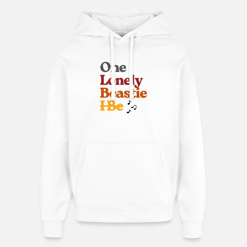 Ein einsames Biest-Tee Art - Oversized Unisex Hoodie von Stanley/Stella - Weiß