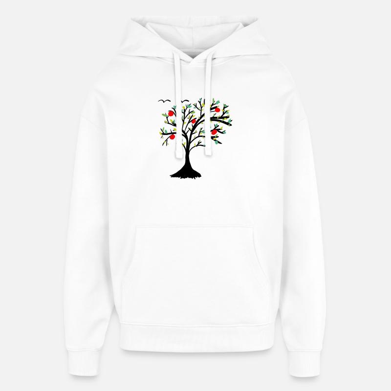 Apple Tree Tree Garden Apple - Oversized Unisex Hoodie by Stanley/Stella - white