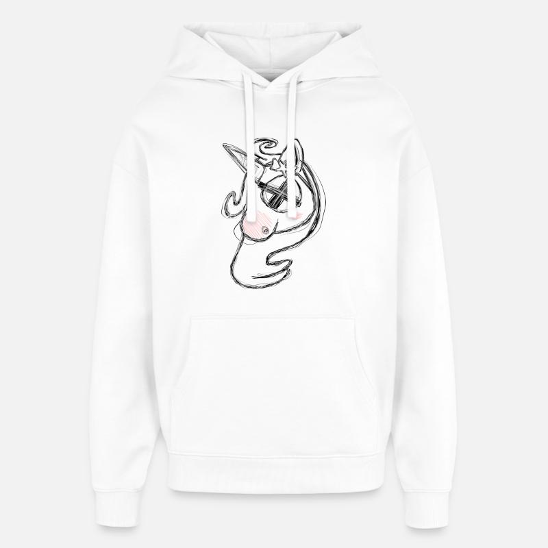 Dead Uni Grey - Oversized Unisex Hoodie by Stanley/Stella - white