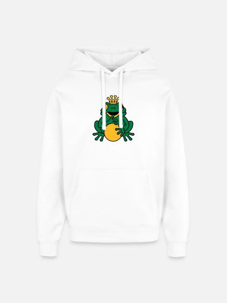 Froschkönig - Oversized Unisex Hoodie von Stanley/Stella - Weiß