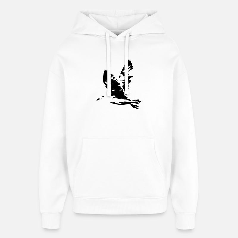 mouette - Sweat à capuche unisexe Stanley/Stella Oversized - blanc