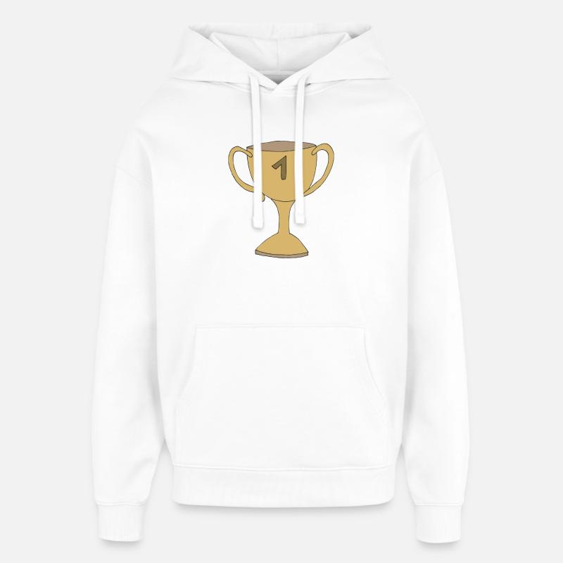 coupe d’or - Sweat à capuche unisexe Stanley/Stella Oversized - blanc