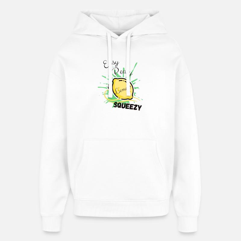 Zitrone Facile Facile Moulette - Sweat à capuche unisexe Stanley/Stella Oversized - blanc
