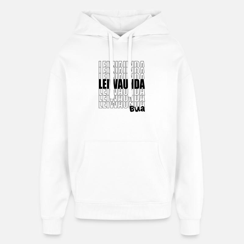 Leiwaunda Bua - großartiger, toller Junge, Bub - Oversized Unisex Hoodie von Stanley/Stella - Weiß
