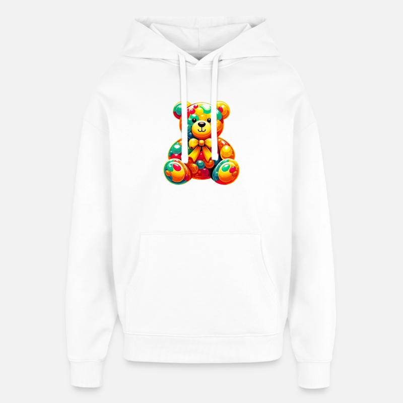 Ours - Sweat à capuche unisexe Stanley/Stella Oversized - blanc