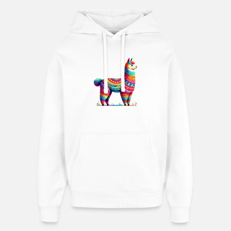 Alpaga - Sweat à capuche unisexe Stanley/Stella Oversized - blanc