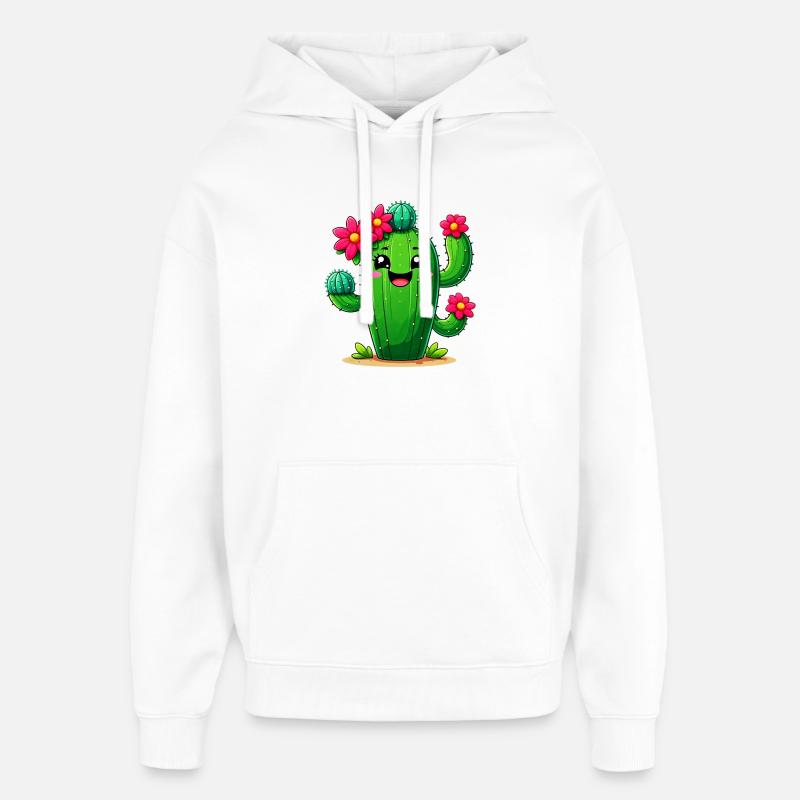 Cactus - Sweat à capuche unisexe Stanley/Stella Oversized - blanc