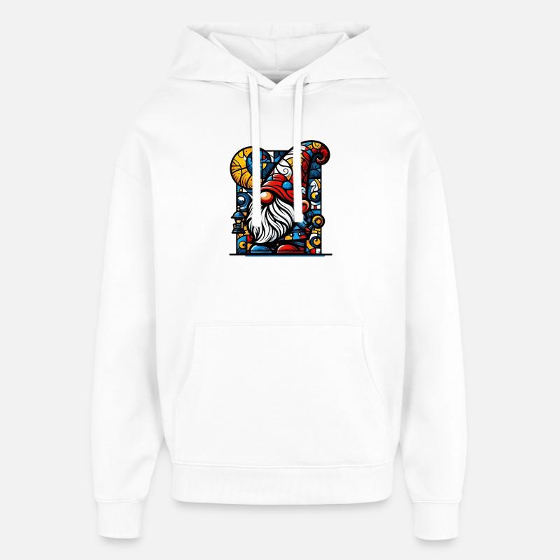 Gnome - Sweat à capuche unisexe Stanley/Stella Oversized - blanc