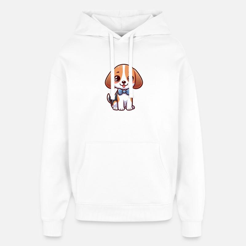 Süßer kleiner Beagle - Oversized Unisex Hoodie von Stanley/Stella - Weiß