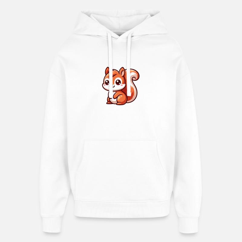 Kleines süßes Eichhörnchen - Oversized Unisex Hoodie von Stanley/Stella - Weiß