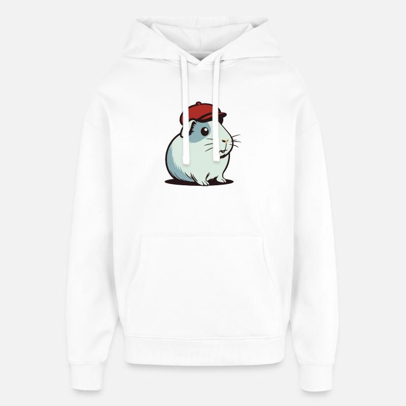 Cobaye - Sweat à capuche unisexe Stanley/Stella Oversized - blanc