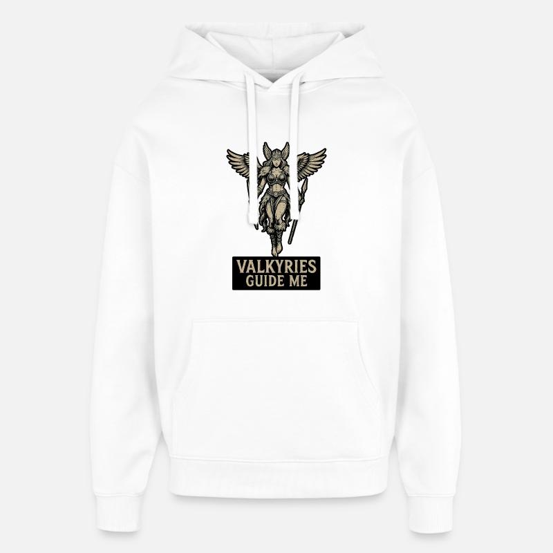 Valkyrie – Guidé par les dieux - Sweat à capuche unisexe Stanley/Stella Oversized - blanc