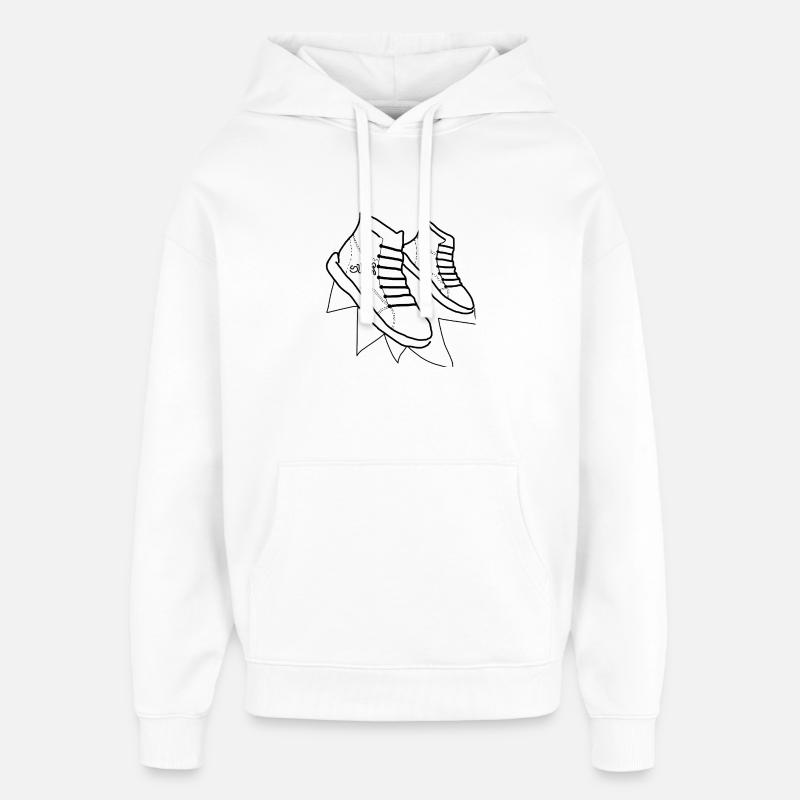 supers chaussures - Sweat à capuche unisexe Stanley/Stella Oversized - blanc