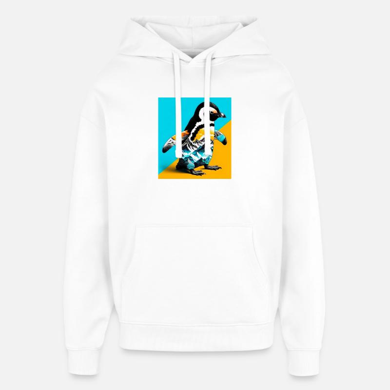 pingouin - Sweat à capuche unisexe Stanley/Stella Oversized - blanc