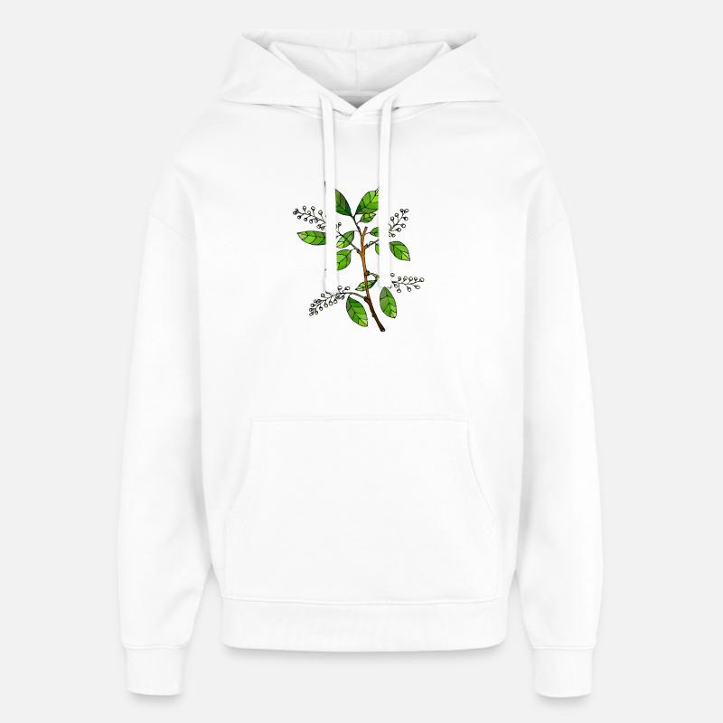 Fleur - Sweat à capuche unisexe Stanley/Stella Oversized - blanc