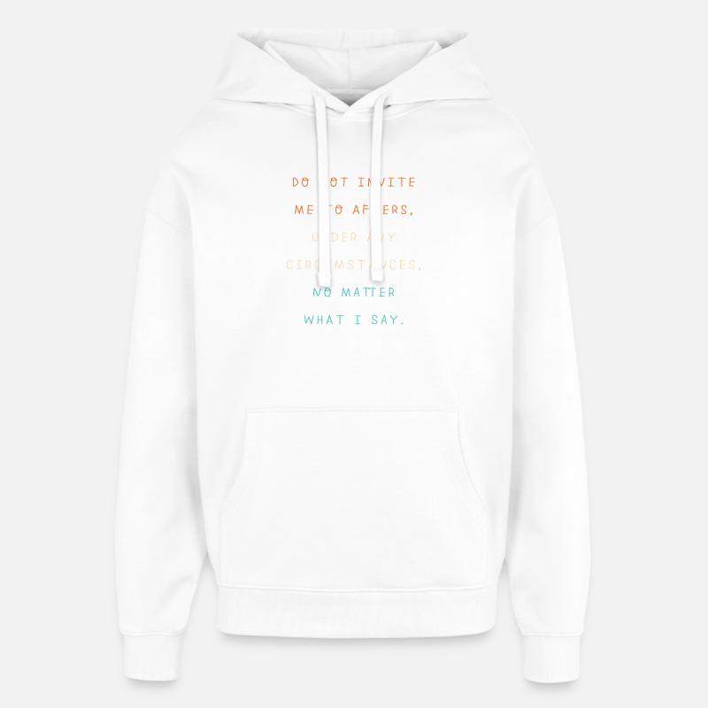 Techno House, Electro Festival, Hardstyle, EDM - Sweat à capuche unisexe Stanley/Stella Oversized - blanc