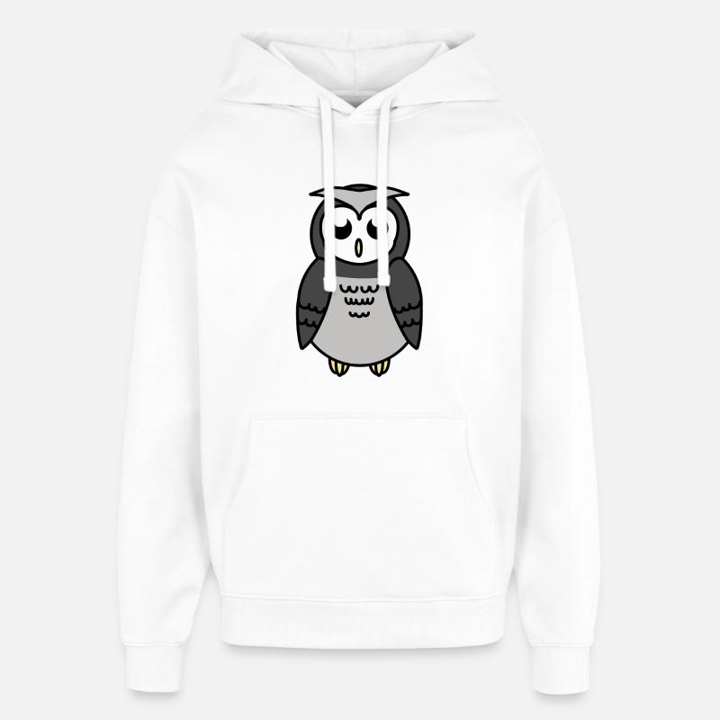 Hibou - Sweat à capuche unisexe Stanley/Stella Oversized - blanc