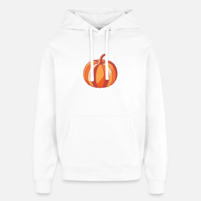 Pumpkin Pop Art Autumn - Sweat à capuche unisexe Stanley/Stella Oversized - blanc