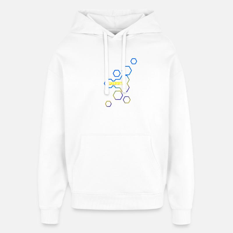 Cadeau pour Denny - Sweat à capuche unisexe Stanley/Stella Oversized - blanc
