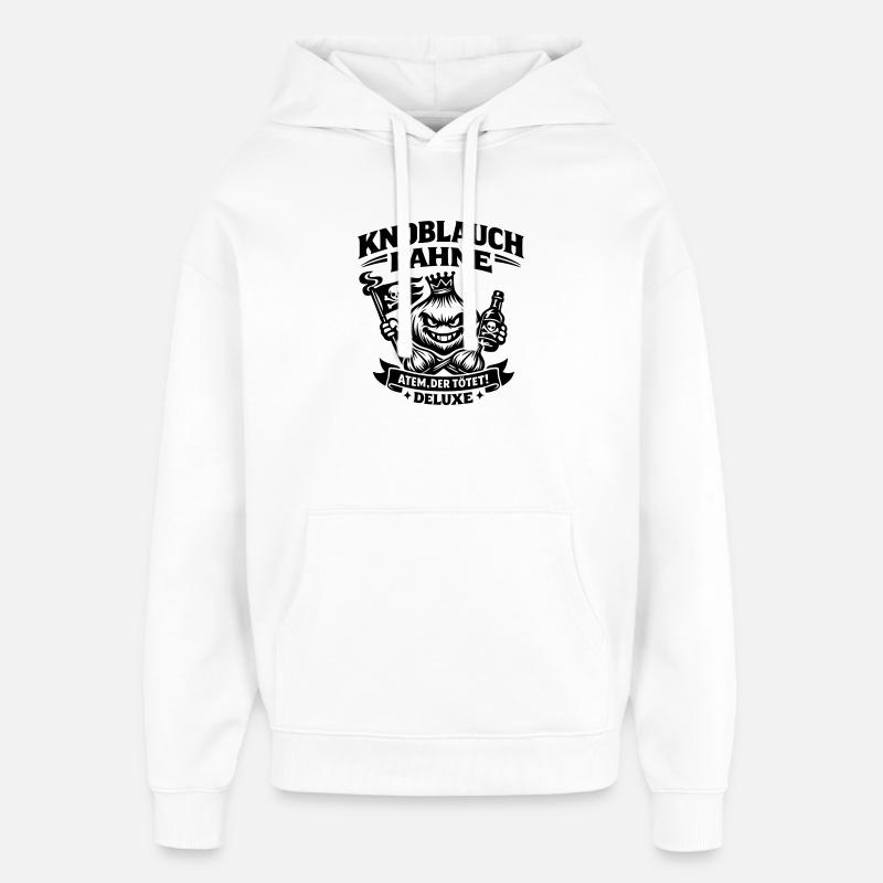 Garlic Garlic Flag Deluxe - Sweat à capuche unisexe Stanley/Stella Oversized - blanc