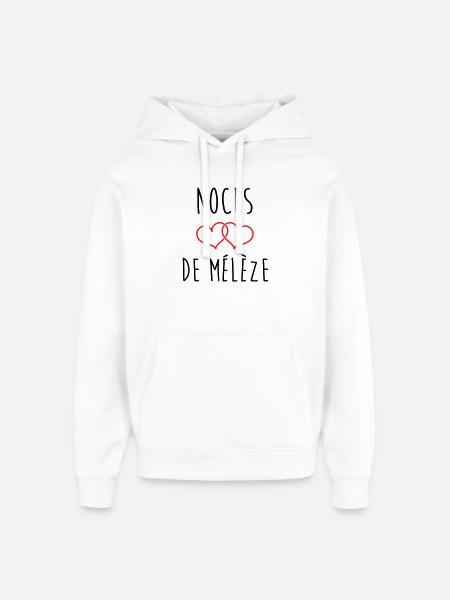 Larch Wedding 69 Jahre Ehe - Oversized Unisex Hoodie von Stanley/Stella - Weiß